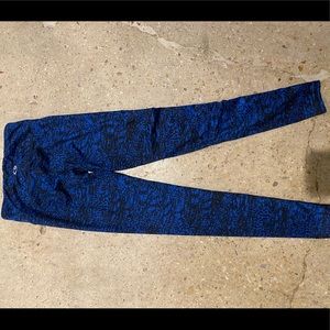 Blue/black target Small leggings